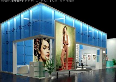 Exhibition Stall 3D Model