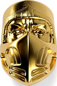 Mortal Kombat Scorpion mask ring 5 SIZES | 3D