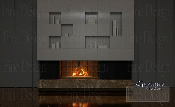 FIREPLACE wide block ceramic T