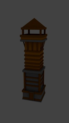 Very LowPoly Medieval Tower