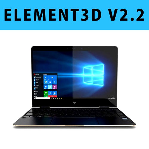 E3D - New HP Spectre x360 13-inch 2017 Laptop 3D