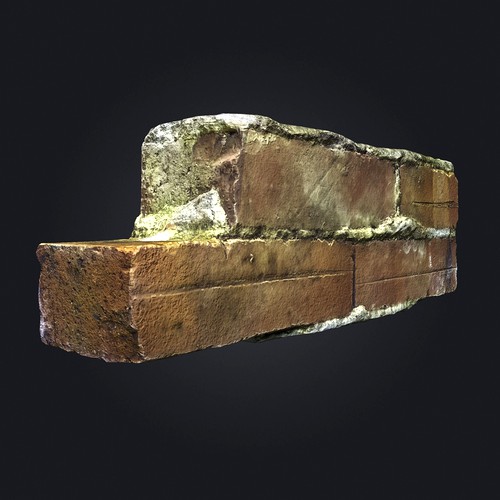 Scanned Brick Wall Debris - 001