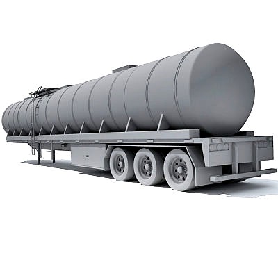 Detailed no texture Tanker Trailer 13