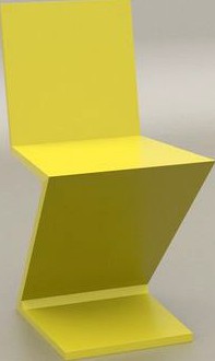 Zig Zag Chair by Gerrit Thomas Rietveld