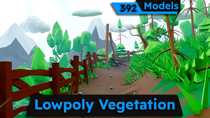 Low Poly Vegetation Foliage Tree Pack