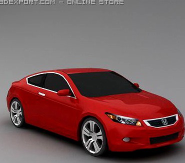 Honda accord coupe 2009 3D Model