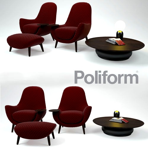 Armchair Mad King POLIFORM