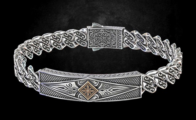 Bracelet with patterns antique bracelet 203 | 3D