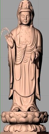 Chinese Sculpture Model Guanyin bodhisattva Kwan-yin 054
