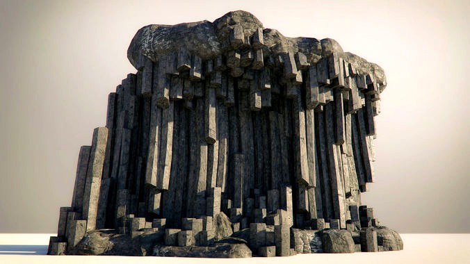 Basalt Columns and Rocks Kit PBR - Natural