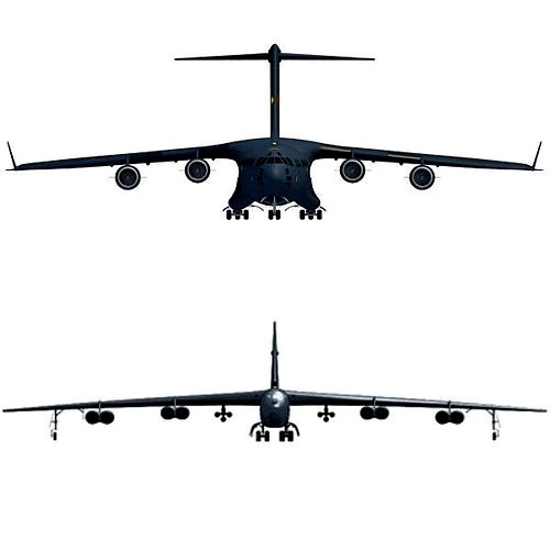 Set of 2 Military Aircrafts