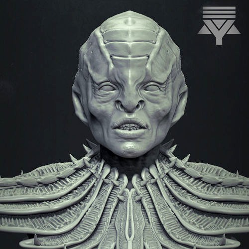 Klingon - Star Trek Bust Highpoly 3D model
