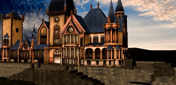 3d castle model