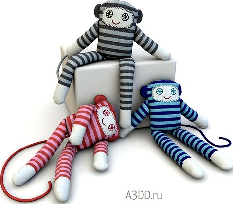 Textile doll Monkey toy