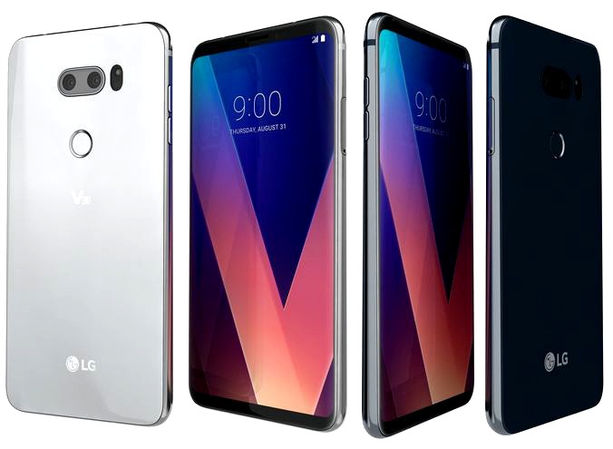 LG V30 Cloud Silver And Moroccan Blue