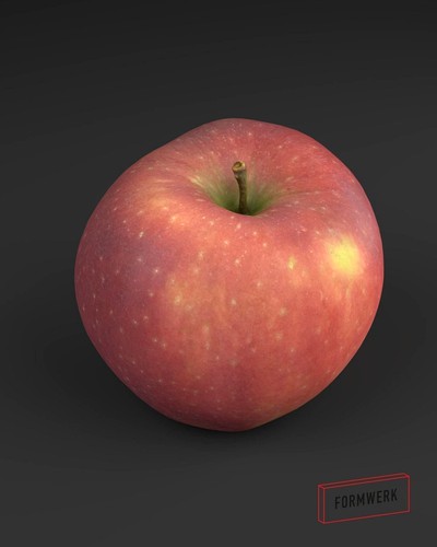 Appel Red 04 - 3D Scan LowPoly