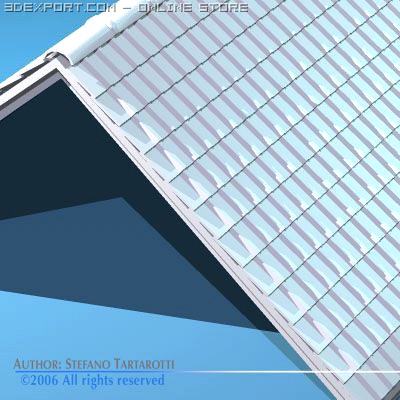 Roof tiles 3D Model