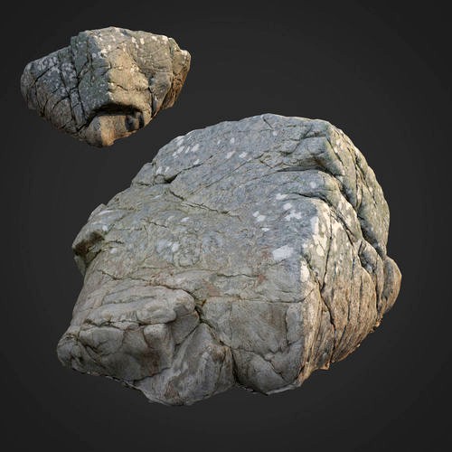 3d scanned nature stone 025