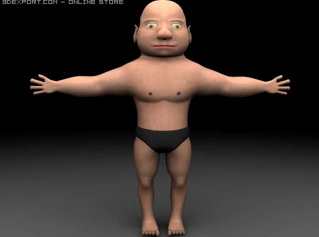 Tiny Man 3D Model