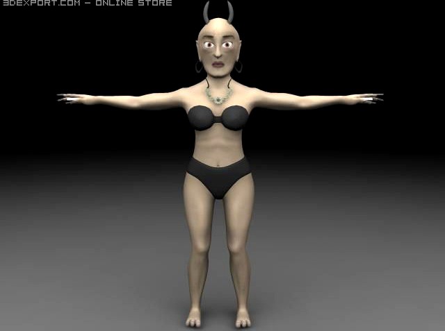 Giant Lady 3D Model