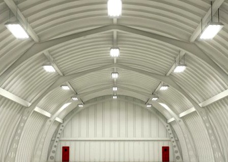 Hangar Interior Scene 3D Model