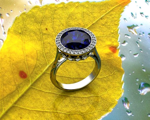 Sapphire Engagement Rings | 3D