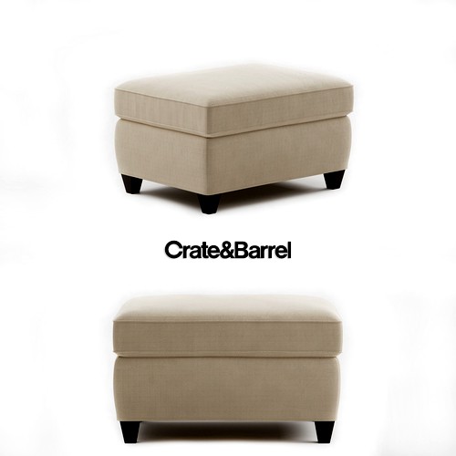 Crate and Barrel Dryden Ottoman