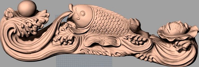 Animal Sculpture Model Wishful Fish A083