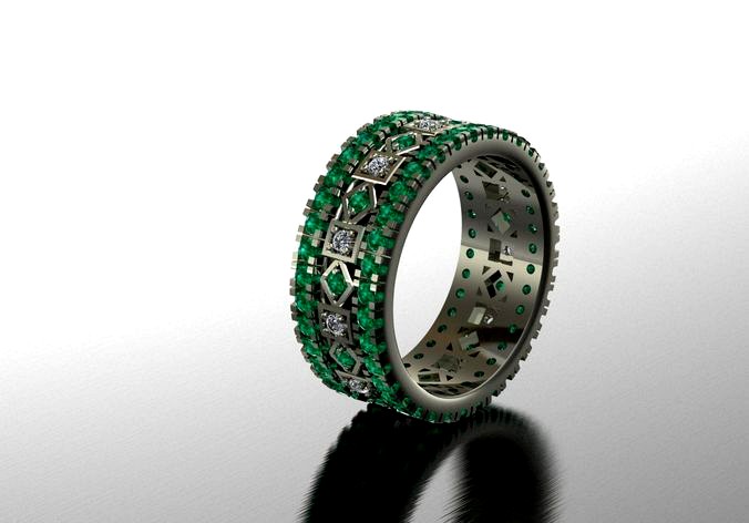 combined ring  | 3D