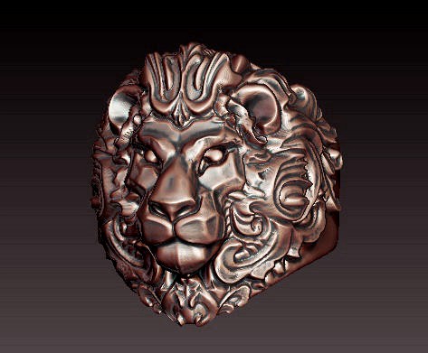 3D Lion ring filigree | 3D