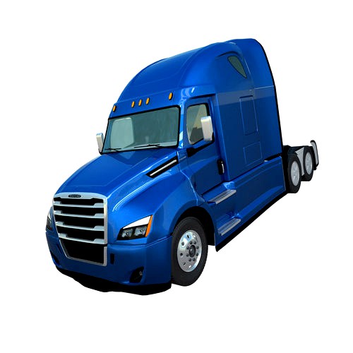 3D model Freightliner Cascadia 2017 US semi trailer truck