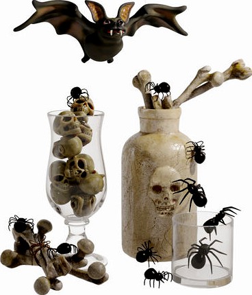 Fun Halloween Decorations 3D Model for 3ds Max Corona Renderer