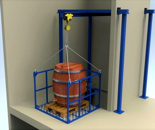 Hand chain hoist 3d model
