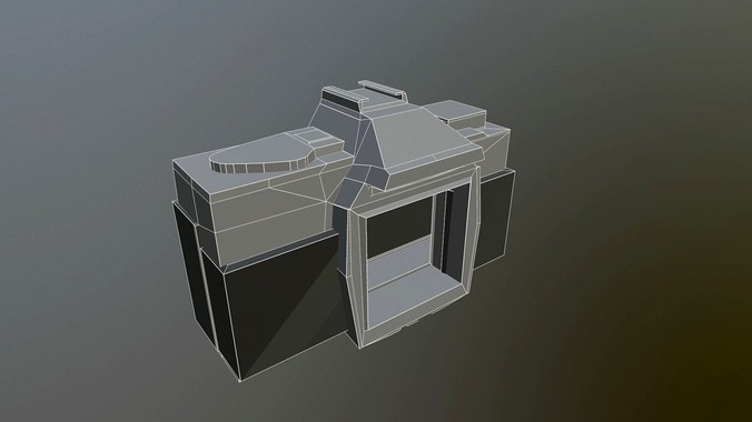 Old Camera ultra low-poly draft