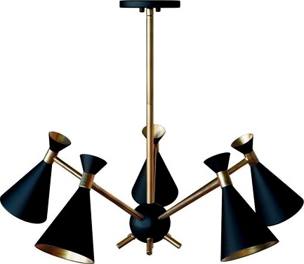 Draper 5-light chandelier by Design Craft