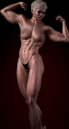 Bodybuilding woman