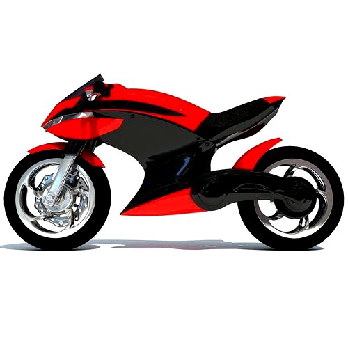 Free Sport Bike Concept 3D Model