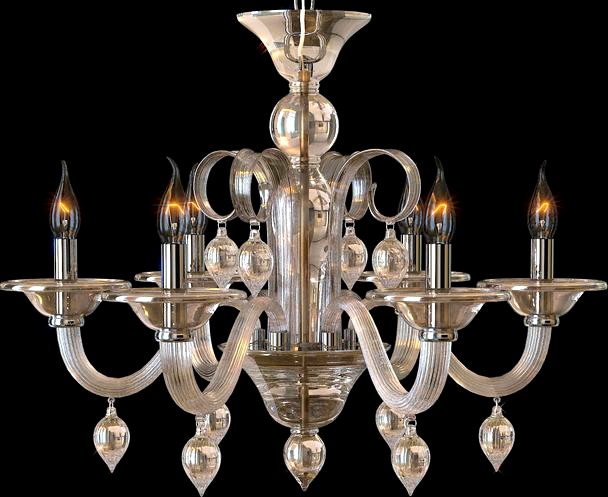 Crystal Lux Caetano SP6 Chandelier