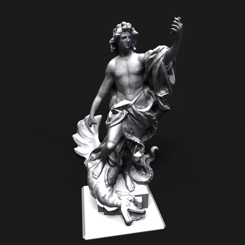 Apollo slaying the Python | 3D