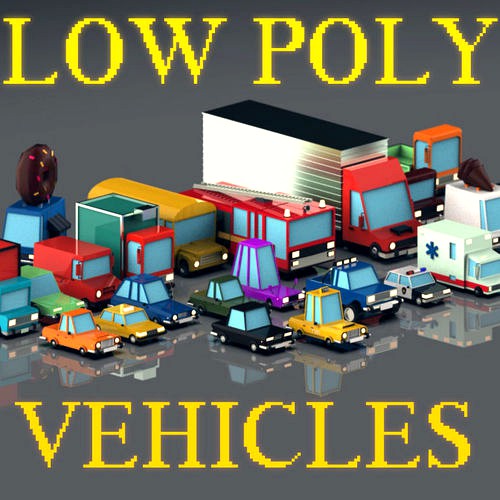 Low poly vehicles Pack