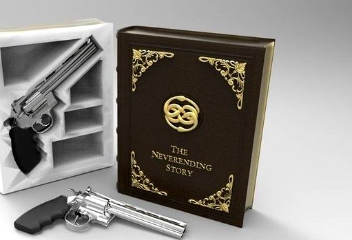 The Neverending Story Secret Book Box and Gun Colt Python Magnum | 3D