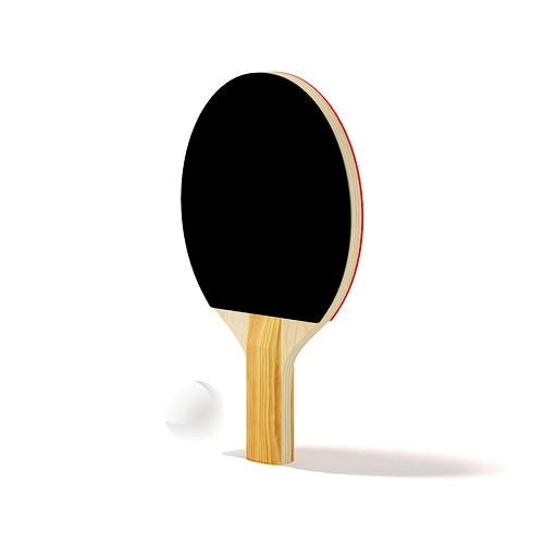 Table Tennis Racket and Ball