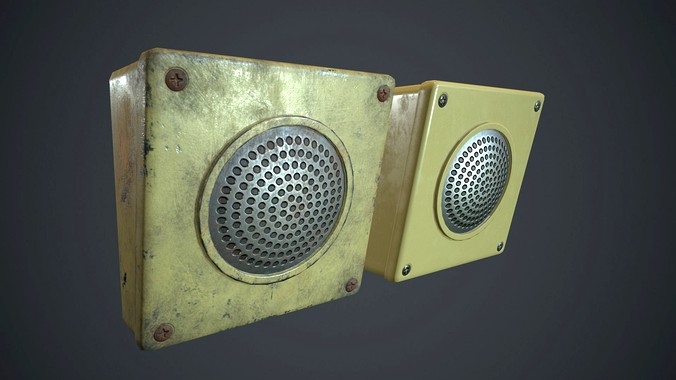 Intercom Speaker PBR Game Ready