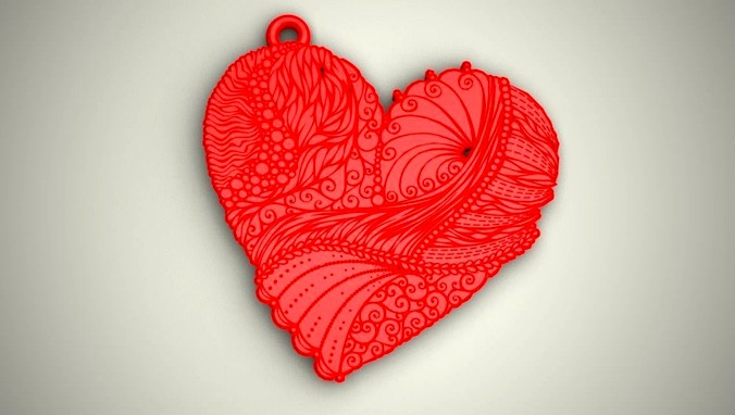 Heart Keychain | 3D