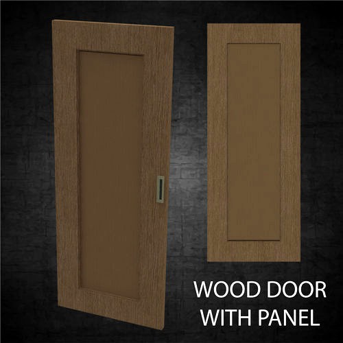 Modern wood door for pocket or swing opening