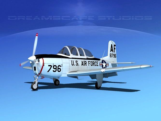 Beechcraft T-34 Mentor V04 USAF