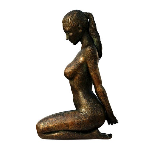 Sitting Girl Statuette