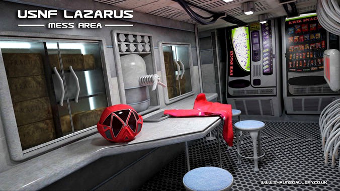 USNF Lazarus Spaceship with full Interior