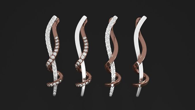 Beauty earrings helix | 3D