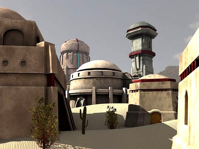 Sci Fi Desert Buildings